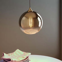 Load image into Gallery viewer, MIRRORED GOLD GRADIENT PENDANT LIGHT