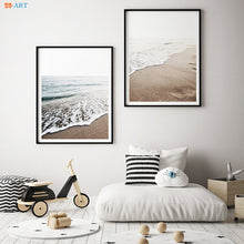 Load image into Gallery viewer, Beach Poster Ocean Canvas Wall Art Sunset Print Canvas Painting Minimalist Wall Picture Noric Home Office Decor