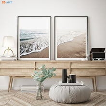 Load image into Gallery viewer, Beach Poster Ocean Canvas Wall Art Sunset Print Canvas Painting Minimalist Wall Picture Noric Home Office Decor
