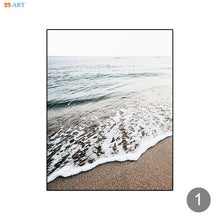 Load image into Gallery viewer, Beach Poster Ocean Canvas Wall Art Sunset Print Canvas Painting Minimalist Wall Picture Noric Home Office Decor
