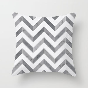 Black and White Geometric Pillow Cover