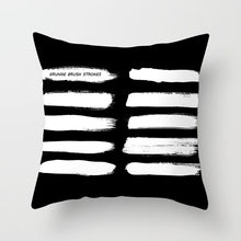 Load image into Gallery viewer, Black and White Geometric Pillow Cover
