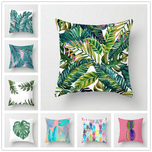 Tropical Plant color Pillow Cover