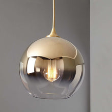 Load image into Gallery viewer, MIRRORED GOLD GRADIENT PENDANT LIGHT
