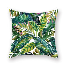 Load image into Gallery viewer, Tropical Plant Pillow Cover
