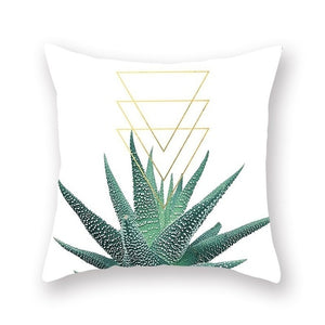 Tropical Plant Pillow Cover