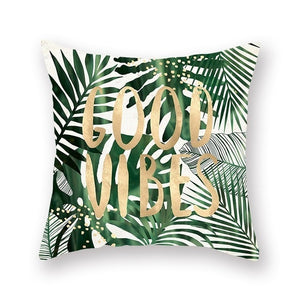 Tropical Plant Pillow Cover