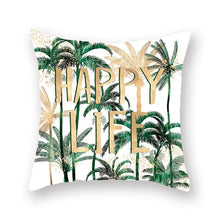 Load image into Gallery viewer, Tropical Plant Pillow Cover
