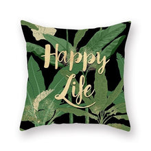 Load image into Gallery viewer, Tropical Plant Pillow Cover
