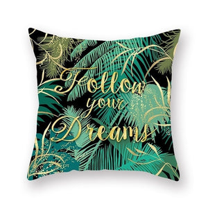 Tropical Plant Pillow Cover